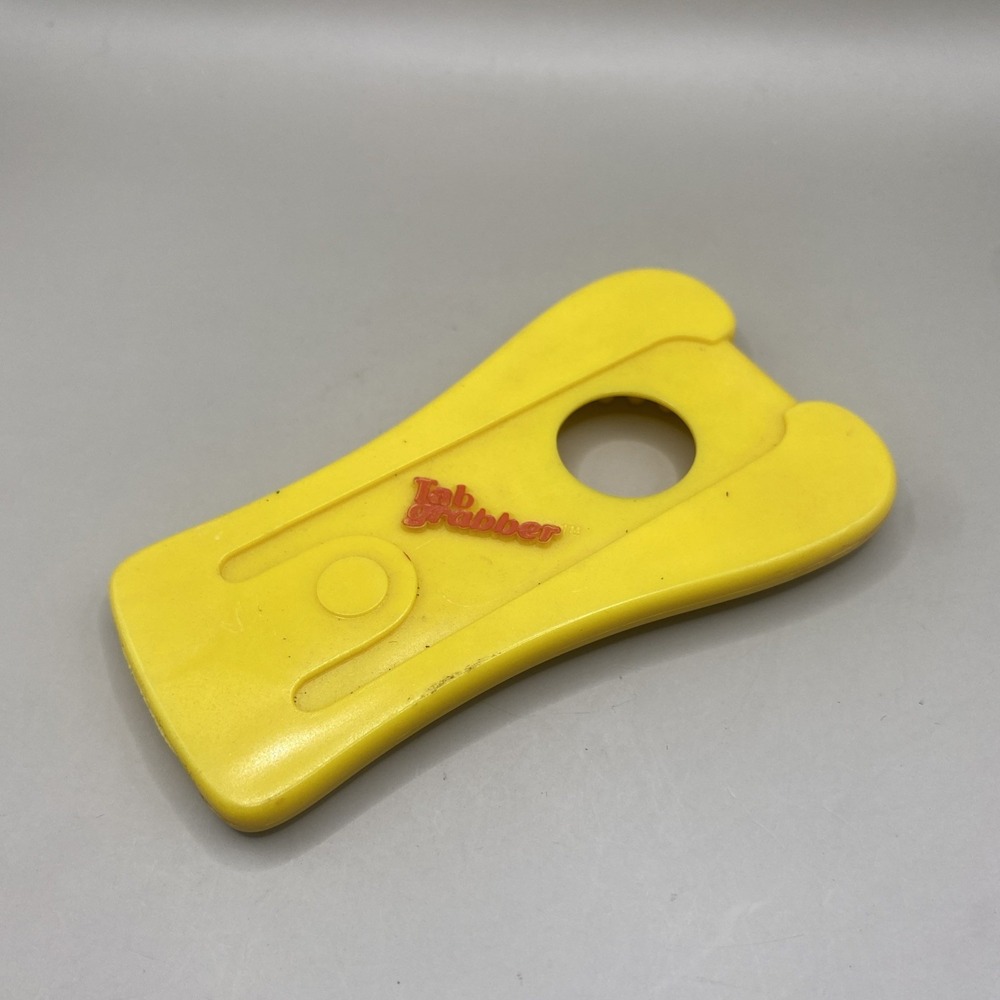 Vintage Tab Grabber Opener 1983 Yellow Kitchen Utensil